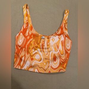 Orange Zara top 🍊